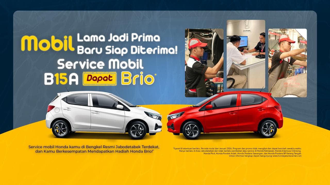 Service Mobil Bisa Dapat Brio